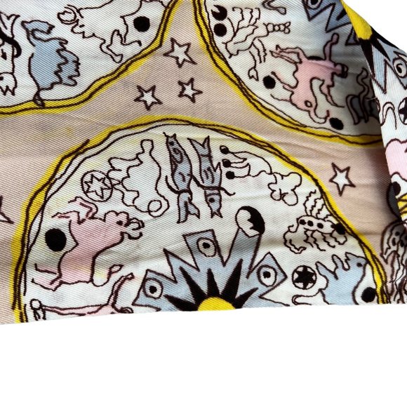Vintage Zodiac Astrology Novelty Print Scarf - Picture 7 of 7
